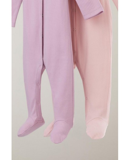 К 6523-2уп/фламинго,тропический персик набор комбинезон