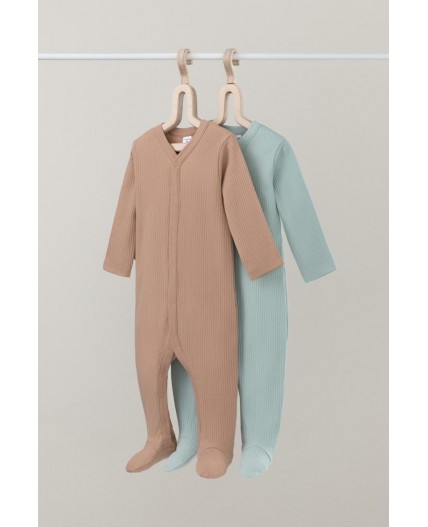 К 6523-2уп/голубая дымка,кунжут набор комбинезон (слип)