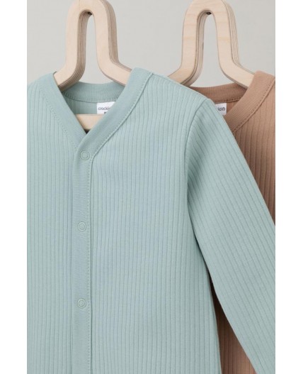 К 6523-2уп/голубая дымка,кунжут набор комбинезон (слип)