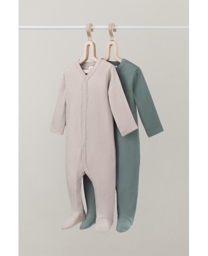 К 6523-2уп/полынь,бежевый набор комбинезон (слип)