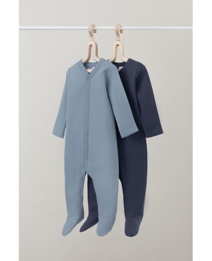 К 6523-2уп/пыльно-синий,стальной набор комбинезон (слип)