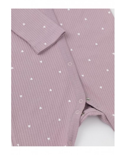 К 6523-2уп/сиреневый Н054.1,бело-розовый 1106 набор комбинезон (слип)