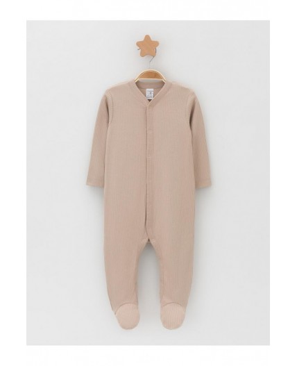 К 6523-2уп/тем.бежевый 1304,оливковый 0209 набор комбинезон (слип)