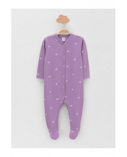 К 6523-2уп/фиолетовый Н063,сиреневый Н072 набор комбинезон (слип)