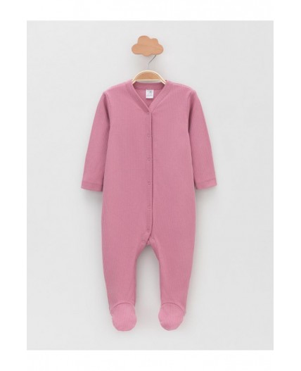 К 6523-2уп/розово-бежевый 1506,тем.розовый 1710 набор комбинезон (слип)