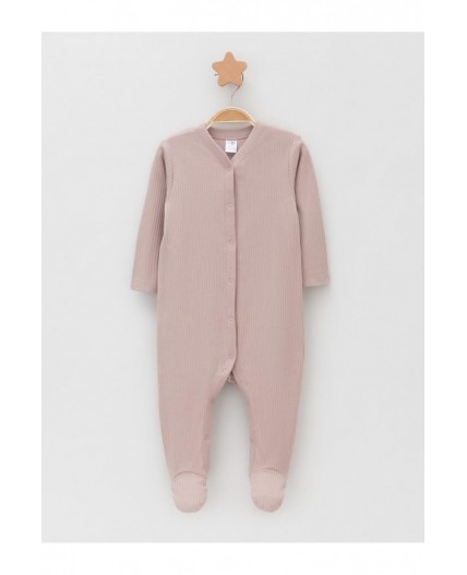 К 6523-2уп/розово-бежевый 1506,тем.розовый 1710 набор комбинезон (слип)