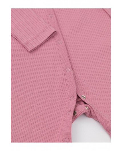 К 6523-2уп/розово-бежевый 1506,тем.розовый 1710 набор комбинезон (слип)