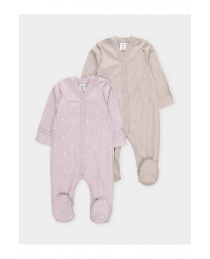 К 6523-2уп/розово-бежевый 1510, 2706 Н054.2 набор комбинезон (слип)