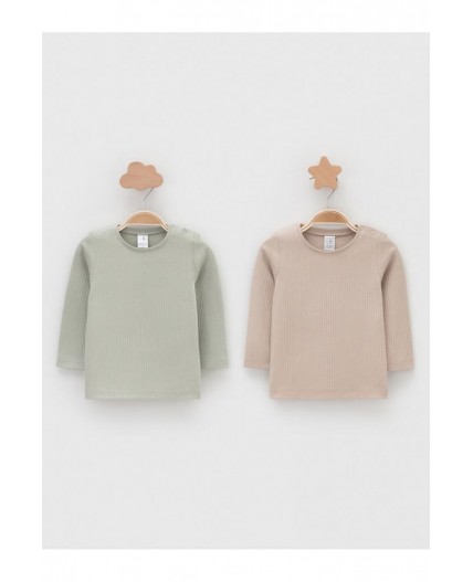 К 302520-2уп/тем.бежевый 1304,оливковый 0209 набор джемпер