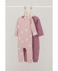 К 6522-2уп/цветочные снежинки,зайчики набор комбинезон
