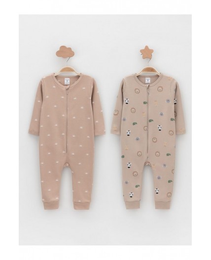 К 6522-2уп/зоопарк,маленькие солнышки набор комбинезон