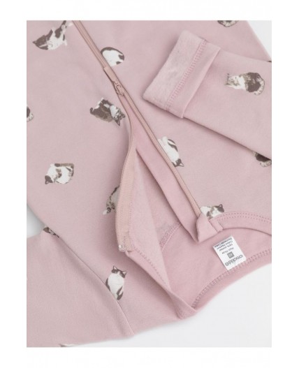 К 6522-2уп/розово-бежевый Н082,бело-розовый Н095 набор комбинезон