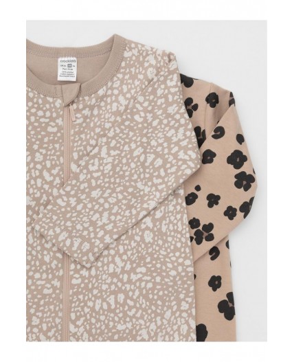 К 6522-2уп/тем.бежевый Н096,бежевый Н085.1 набор комбинезон