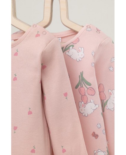 К 301944-2уп/зайчики и тюльпаны,цветочная поляна набор джемпер