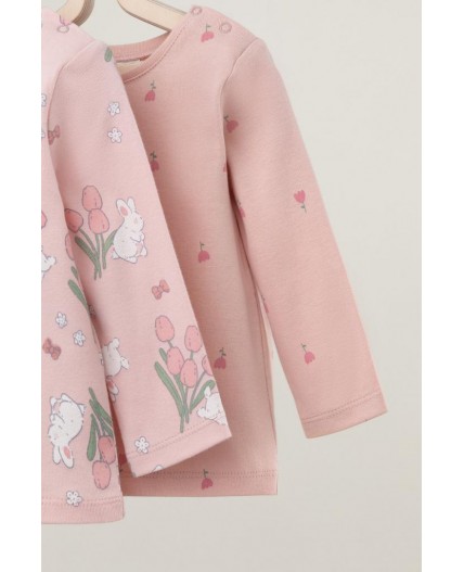 К 301944-2уп/зайчики и тюльпаны,цветочная поляна набор джемпер