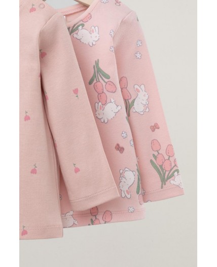 К 301944-2уп/зайчики и тюльпаны,цветочная поляна набор джемпер