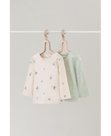 К 301944-2уп/зайчата на полянке,голубика и цветы набор джемпер