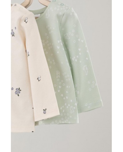 К 301944-2уп/зайчата на полянке,голубика и цветы набор джемпер