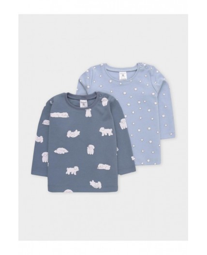 К 301944-2уп/серо-голубой Н100,синий Н052.3 набор джемпер