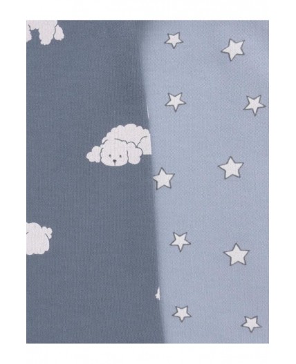 К 301944-2уп/серо-голубой Н100,синий Н052.3 набор джемпер