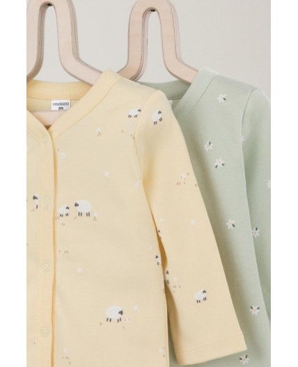 К 300450-2уп/маленькие овечки,поле с ромашками кофточка