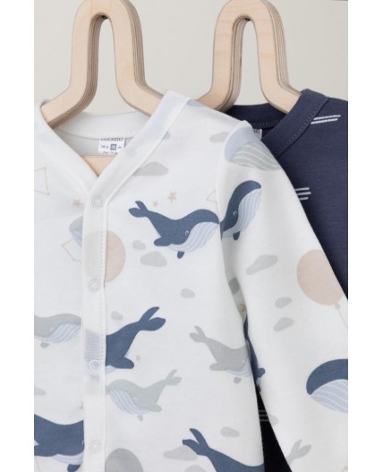 К 300450-2уп/сказочные киты,штиль набор кофточка