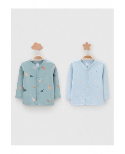 К 300450-2уп/голубой Н102,серо-голубой Н101 набор кофточка