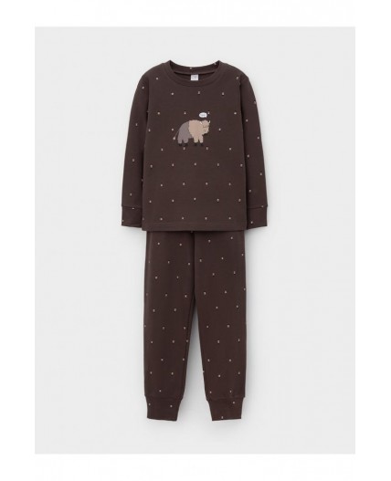 К 1621/темно-коричневый 0912 Н048 пижама
