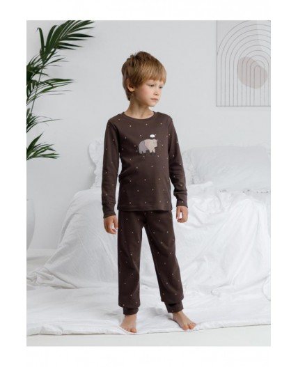 К 1621/темно-коричневый 0912 Н048 пижама