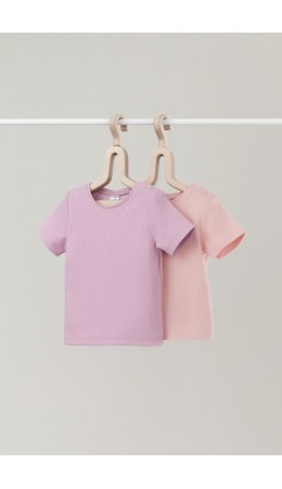 К 302521-2уп/фламинго,тропический персик набор фуфайка (футболка)