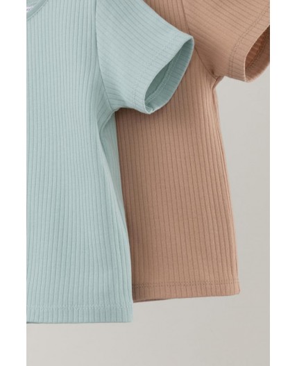 К 302521-2уп/голубая дымка,кунжут набор фуфайка (футболка)