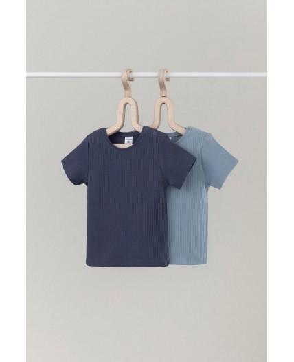 К 302521-2уп/пыльно-синий,стальной набор фуфайка (футболка)