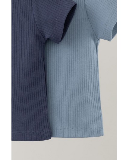 К 302521-2уп/пыльно-синий,стальной набор фуфайка (футболка)