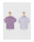 К 302521-2уп/фиолетовый Н063,сиреневый Н072 набор фуфайка (футболка)