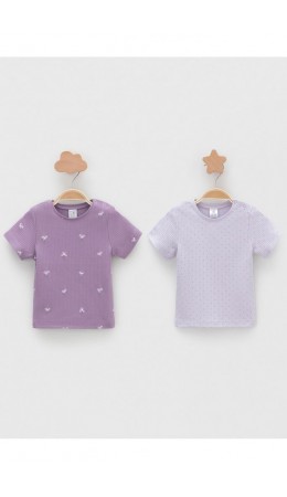 К 302521-2уп/фиолетовый Н063,сиреневый Н072 набор фуфайка (футболка)