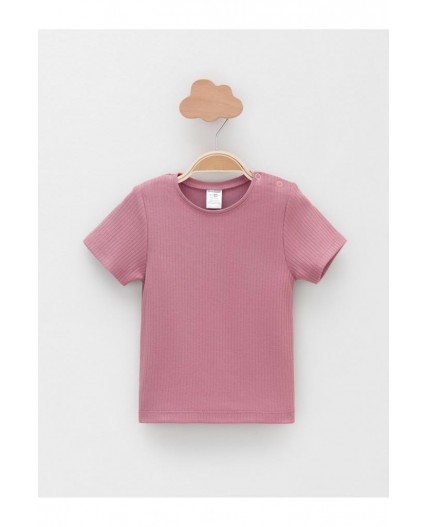 К 302521-2уп/розово-бежевый 1506,тем.розовый 1710 набор фуфайка (футболка)