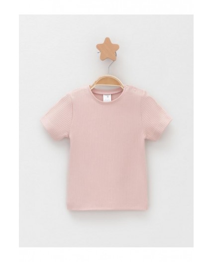 К 302521-2уп/розово-бежевый 1506,тем.розовый 1710 набор фуфайка (футболка)