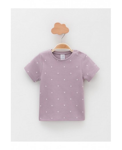 К 302521-2уп/сиреневый Н054.1,бело-розовый 1106 набор фуфайка (футболка)