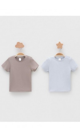 К 302521-2уп/капучино 1210,серо-голубой 4106 набор фуфайка (футболка)