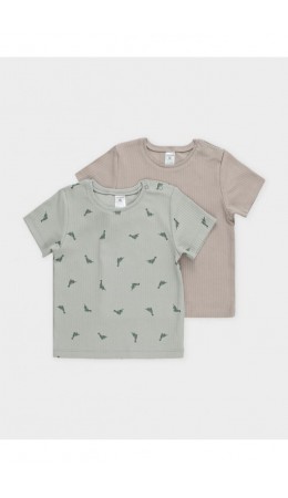 К 302521-2уп/оливковый Н049.1,тем.бежевый 1304 набор фуфайка (футболка)