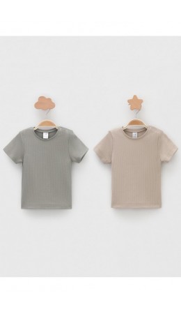 К 302521-2уп/тем.бежевый 1304,оливковый 0209 набор фуфайка (футболка)