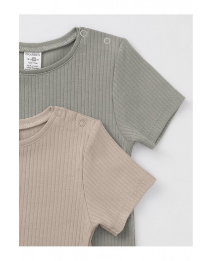 К 302521-2уп/тем.бежевый 1304,оливковый 0209 набор фуфайка (футболка)