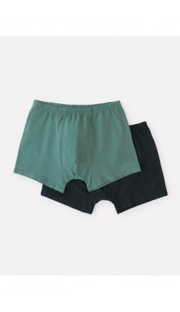 К 1912-2уп/темный малахит,индиго набор трусы