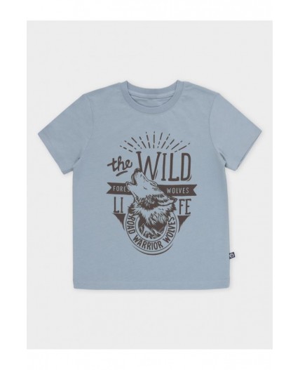 К 302440/серо-голубой 4010 фуфайка (футболка)