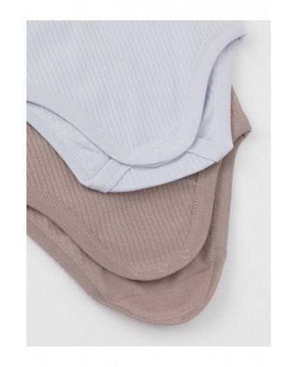 К 6526-2уп/капучино 1210,серо-голубой 4106 набор полукомбинезон (боди)