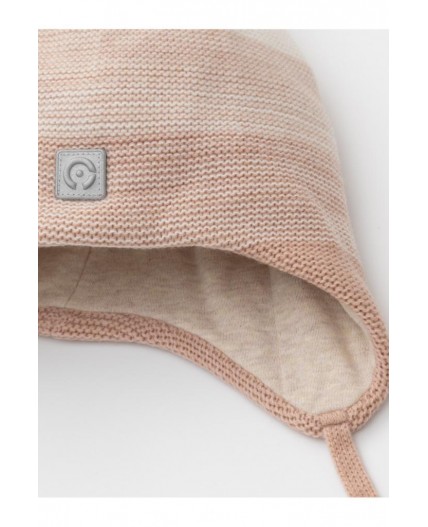 КВ 20405/ш/розовый беж,молочный шапка