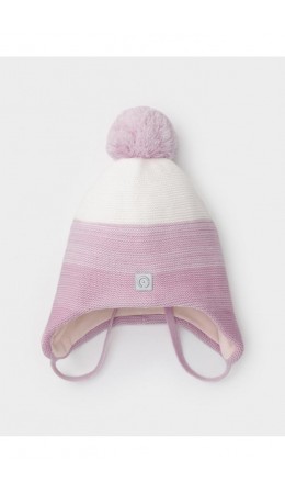 КВ 20405/ш/розовая сирень,белый шапка