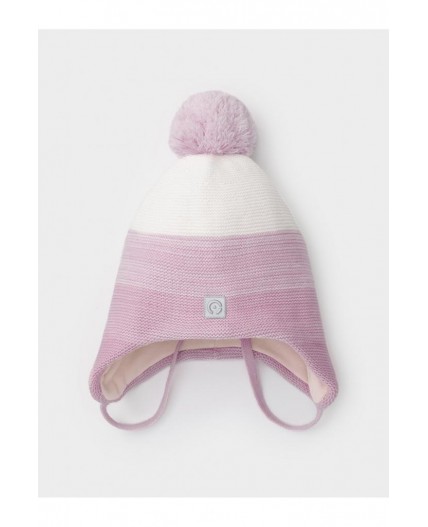 КВ 20405/ш/розовая сирень,белый шапка