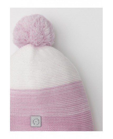 КВ 20405/ш/розовая сирень,белый шапка