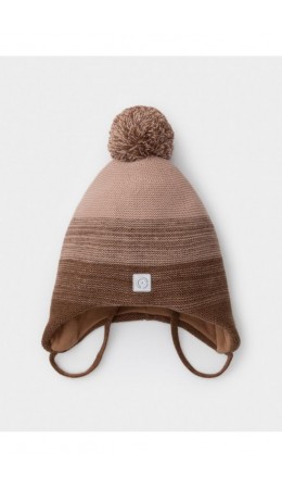 КВ 20405/ш/темно-бежевый,бархатный беж шапка